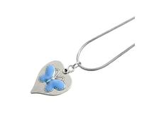 Piceioep Modische, robuste Schmetterlingshalskette aus Legierung, farbenfrohes Modeaccessoire, Dekoration für trendige Frauen Alltag, Schmetterlingsanhänger Schmuck