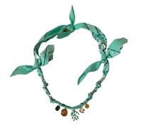 Piceioep Stilvolle Halskette aus Seidenhalstuch, atmungsaktive Baumwollmischung, Schmuck, Strandaccessoire, Halstuch für Damen, Seidenschal