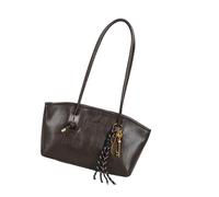 Piceioep Unterarmtasche aus PU Leder mit Anhänger, Mehrzweck Schultertasche, Bürotaschen, Arbeitshandtasche für Damen, lässig, täglicher Gebrauch, Unterarmtasche koreanischen Stil