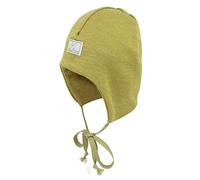 PICKAPOOH Baby Mützchen Häubchen Radler Bio-Schurwolle/Seide, Dijon, Gr. 34