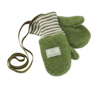 Pickapooh Baby und Kinder Fäustlinge Bio-Merinowolle Fleece moos Gr. 2 (bis 2 Jahre)