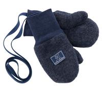 Pickapooh Baby und Kinder Fäustlinge Bio-Schurwolle Fleece marine Gr.2 (bis 2 Jahre)