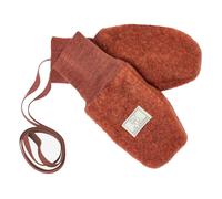 Pickapooh Baby und Kinder Fäustlinge Bio-Schurwolle Fleece redwood Gr. 1 (bis 9 Monate)