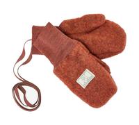 Pickapooh Baby und Kinder Fäustlinge Bio-Schurwolle Fleece redwood Gr.2 (bis 2 Jahre) mit Daumen