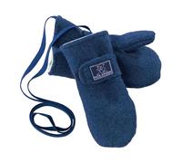 Pickapooh Baby und Kinder Fäustlinge Bio-Schurwolle marine Gr.2 (bis 2 Jahre)