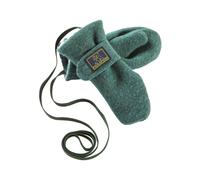 Pickapooh Baby und Kinder Fäustlinge Bio-Schurwolle melange-grün Gr.2 (bis 2 Jahre)