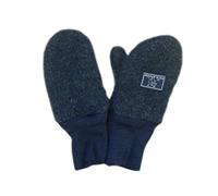 PICKAPOOH Fäustlinge aus 100 % Merinowolle, für Babys und Kinder, Fleece, dunkelblau, 2- 4 Jahre