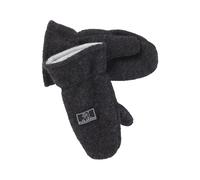 Pickapooh Kinder Fäustlinge Bio-Schurwolle anthrazit Gr. 3 (2 bis 4 Jahre)