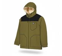 Picture Organic Clothing - Sweatshirt mit Kapuze aus Bio-Baumwolle - Basement Plush Zip Hoodie Tobacco für Herren - Größe M - Khaki Khaki M