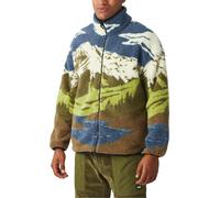 Picture Organic Clothing - Fleecejacke - Hafdals Fleece Cloudy Landscape Sherpa für Herren - Größe XXL - Braun Braun XXL