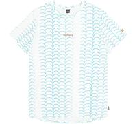 Picture Organic Clothing - T-Shirt aus Bio-Baumwolle - Aulden Tee Water Stripes Print für Damen aus Baumwolle - Größe S - Blau Blau S