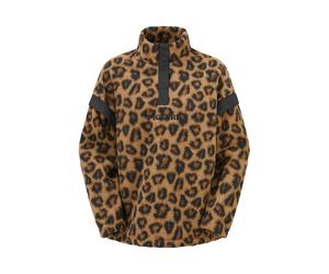 Picture - Women's Velora Printed 1/4 Fleece - Fleecepullover, Gr. M, braun (WildSpotPrint)