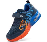 PiDaGlobal Kinder Turnschuhe Jungen Sneaker Mädchen Outdoor Laufschuhe Klettverschluss Hallenschuhe Leichte Atmungsaktive SchulSportschuhe