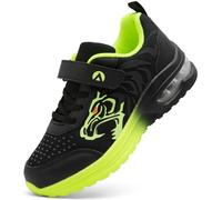 PiDaGlobal Kinder Turnschuhe Jungen Sneaker Mädchen Outdoor Laufschuhe Klettverschluss Hallenschuhe Leichte Atmungsaktive SchulSportschuhe