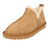 Piece of Mind 522-536 Damen Komfort Schuhe Leder Hüttenschuhe Pantoffeln Hausschuhe Lammfell (Chestnut, EU Schuhgrößensystem, Erwachsene, Damen, Numerisch, M, 42)