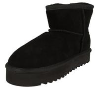 piece of mind. Damen Schuhe Plateau Winter Leder Boots 264-713 gefüttert (Black, EU Schuhgrößensystem, Erwachsene, Numerisch, M, 39)
