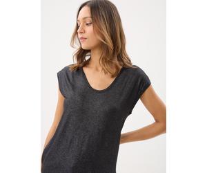 Pieces - Bekleidung Pcalice Ss Glitter Tee Jrs Noos Bc - Schwarz - Größe XS