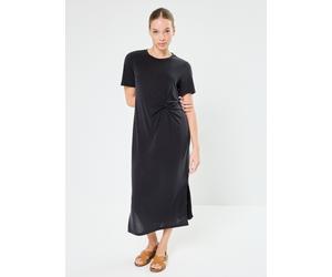 Pieces - Bekleidung Pcanora Ss O-Neck Midi Knot Dress Bc - Schwarz - Größe XS