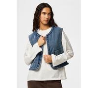Pieces - Bekleidung Pcbell Cropped Denim Vest - Blau - Größe XL