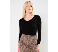 Pieces - Bekleidung Pcbillo Ls V-Neck Solid Noos Bc - schwarz - Größe XS