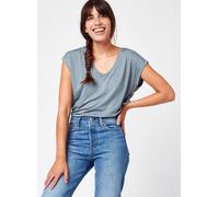 Kurzarmshirt PIECES "PC BILLO", Damen, Gr. S, trooper detail:gold lurex, Jersey, Obermaterial: 85% Viskose, 10% metallisierte Fasern, 5% Elasthan, Glitzermuster, unifarben, bequem normal, Rundhals, Sh