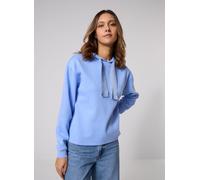 Kapuzensweatshirt PIECES "PCCHILLI LS GLITTER HOODIE NOOS BC", Damen, Gr. L, hydrangea detail:wide lurex, Sweatware, Obermaterial: 50% Baumwolle, 50% Polyester, unifarben, regular fit normal, ohne Aus