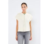 Pieces - Bekleidung Pcchilli Sl Zip Sweat Vest Noos Cp Bc - weiß - Größe XL