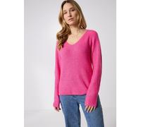 Pieces - Bekleidung Pcellen Ls V-Neck Knit Noos Bc - rosa - Größe M