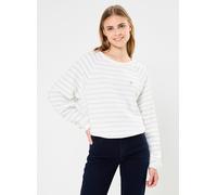 Pieces - Bekleidung Pcgreta Ls Emb Lurex Sweat Bc Fc - beige - Größe L