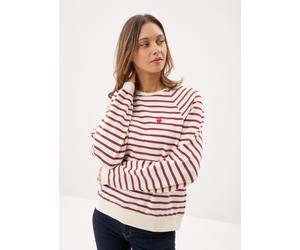 Pieces - Bekleidung Pcgreta Ls Emb Ub Sweat Noos - Weiß - Größe XL