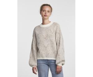 Pieces - Bekleidung Pcjenna Ls O-Neck Knit Noos Bc - Beige - Größe XS