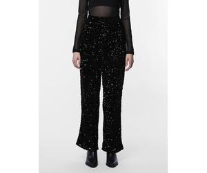 Pieces - Bekleidung Pckam Hw Wide Pant Bc - Schwarz - Größe XL
