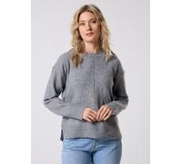 Pieces - Bekleidung Pcmalou Ls O-Neck Cutline Knit Noos Bc - grau - Größe S