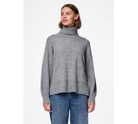 Pieces Malou Rollkragenpullover S Medium Grey Melange / Melange