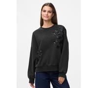 Pieces - Bekleidung Pcmie Ls Sequins Sweatshirt Jrs - schwarz - Größe M