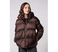 Pieces - Bekleidung Pcmilla Shiny Puffer Jacket W. Hood - braun - Größe XL