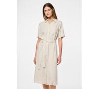 Pieces - Bekleidung PCPIA 2/4 MIDI SHIRT DRESS WVN NOOS - beige - Größe M