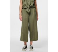Pieces Culotte PIA – Loose-Fit, Viskose-Leinen-Mix – Khaki Größe S