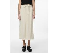 Pieces - Bekleidung PCPIA MW ANKLE SKIRT WVN NOOS - Beige - Größe S