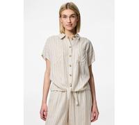 Pieces - Bekleidung PCPIA SS TIE SHIRT WVN NOOS - beige - Größe XS