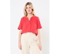 Pieces - Bekleidung PCSASTINA SS SHIRT WVN BC - Rot - Größe S