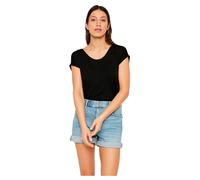 Pieces Billo Solid Kurzarm-t-shirt Mit V-ausschnitt