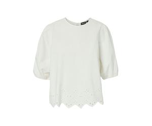 Pieces Bluse "Pcsalmina" in Creme - Größe XS | Damen Blusen