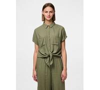 Pieces Bluse "Pia" in Khaki - Größe S | Damen Blusen