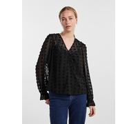 Pieces Bluse "Symma" in Schwarz - Größe XS | Damen Blusen