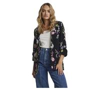 Pieces Boss 3/4 Printed Blazer XS Black / Aop Flower
