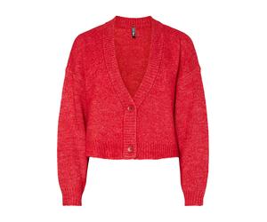 Pieces Cardigan in Rot - Größe M | Damen Pullover Cardigans