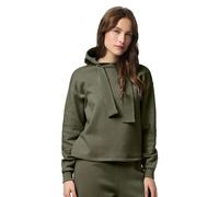 Kapuzensweatshirt PIECES "PCCHILLI LS GLITTER HOODIE NOOS BC", Damen, Gr. XS, deep lichen grün detail:wide lurex, Sweatware, Obermaterial: 50% Baumwolle, 50% Polyester, unifarben, regular fit normal, 