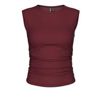 PIECES Damen Female Top Pcmadison Gerafftes Pcmadison Sl Ruching Top JRS Noos Bc (1er Pack)
