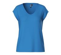 PIECES Damen Pcbillo Tee Solid Noos Bc, Azure Blue ,M